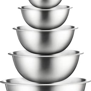 FineDine Stainless Steel Mixing Bowls Set