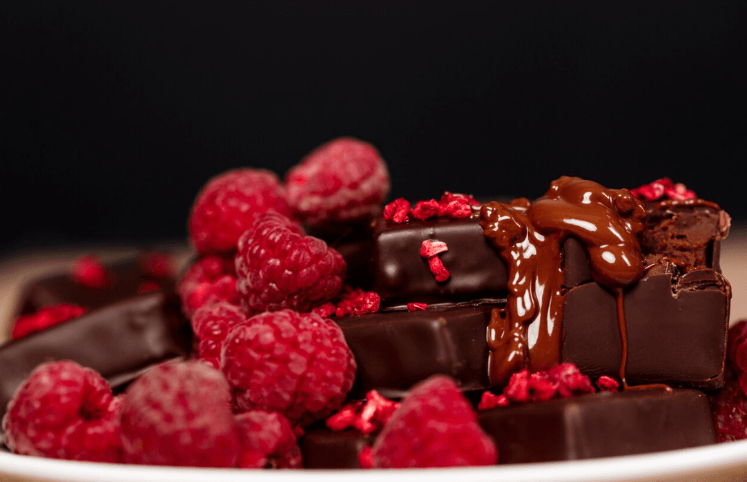 Chocolate Raspberry Pillows
