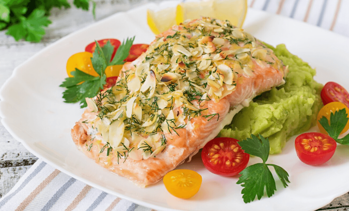 Feta &amp; Herb-Crusted Salmon